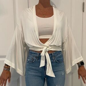 Free People Never worn cotton peasant shirt.